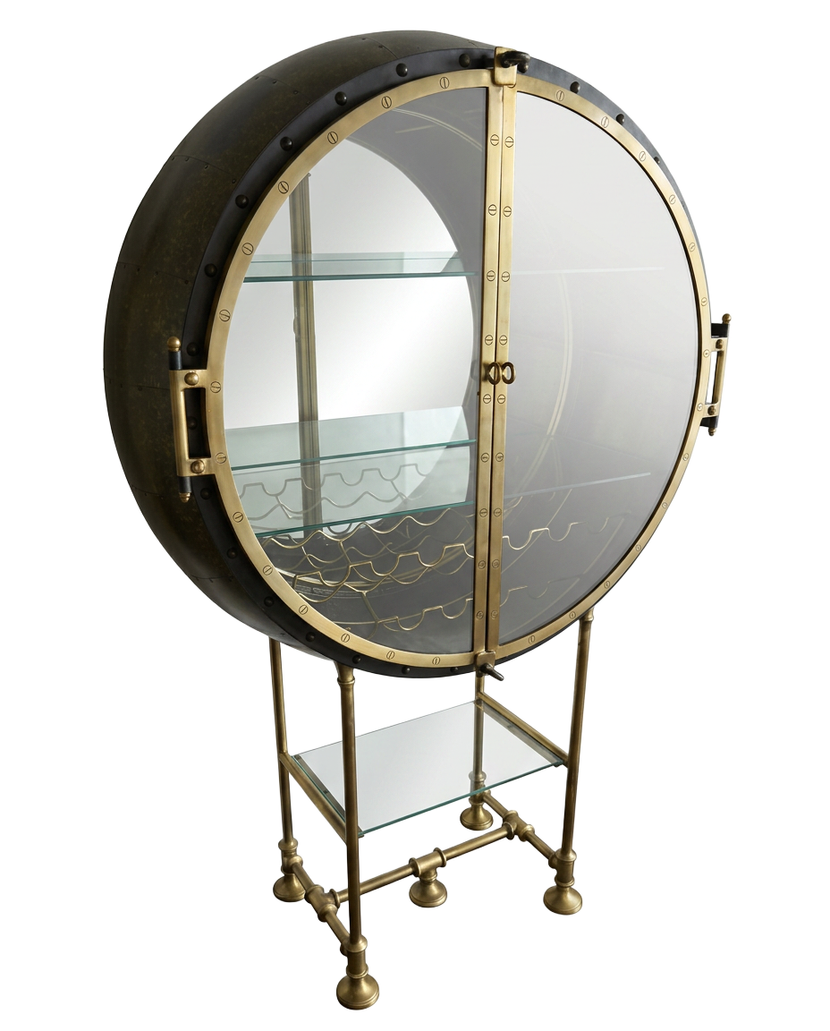 Porthole Bar Cabinet