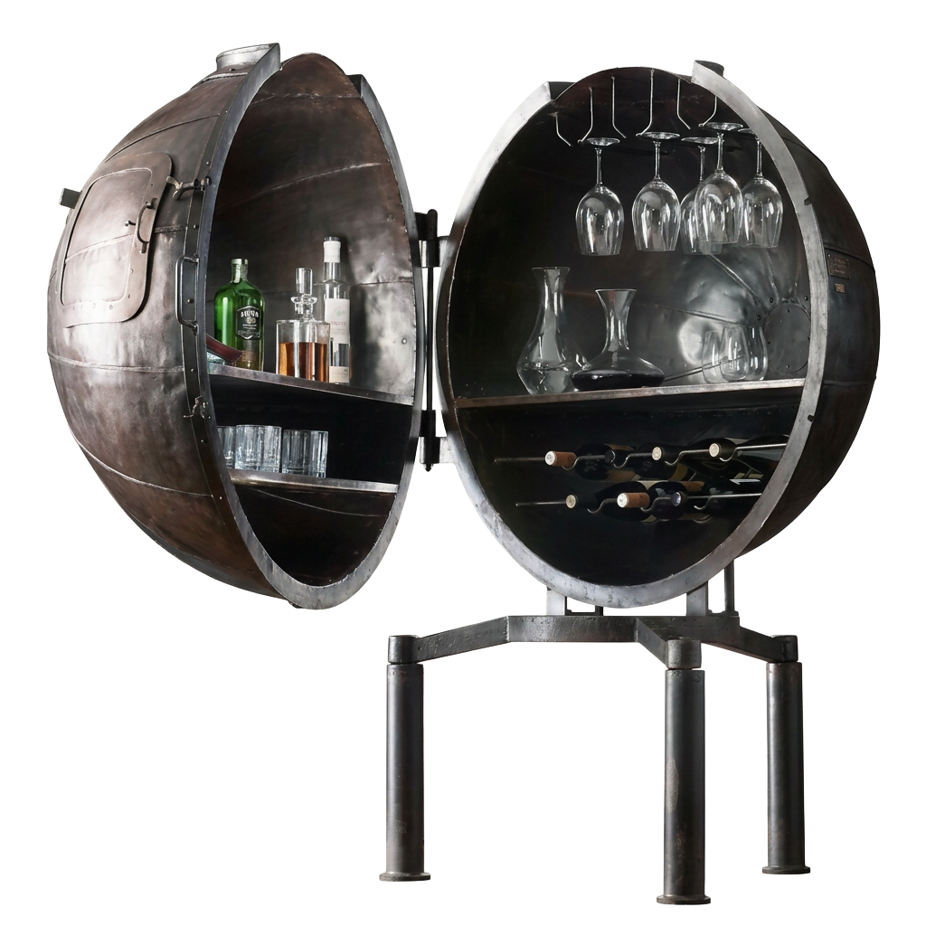 1920s German light bulb voltage tester bar cabinet